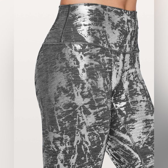 Lululemon Wunder Under Hi-Rise Leggings Full-On Luxtreme Brindle Shine Foil 28” - Picture 7 of 8